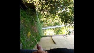 Ginger Pulling Dick Out And Pissing Outdoors In Public