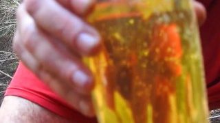 Glass Full Of Rank Dark Yellow Piss – Will You Drink It?
