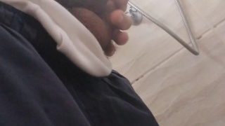 Guy Peeings In The Shower