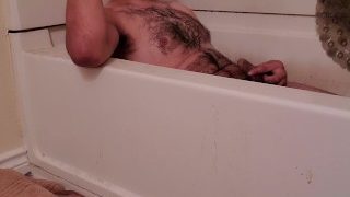 Hairy Latino Pees On Chest