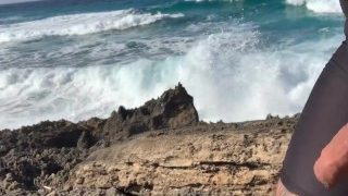 Hiking By The Ocean: Outdoor Jerk + Piss + Cumshot