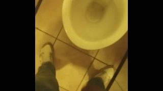 Horny And Pissing In Public Toilets