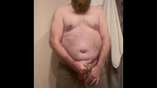 Hung Bear Stud Horny And Jacking Another Load Cum