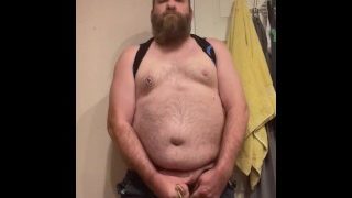 Hung Bear Stud In Jeans Jacking Out A Load