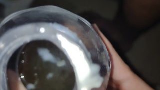 I Cumshot Inside Bottle Filled With Piggy Piss
