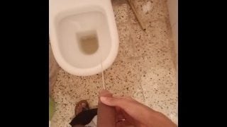 I Make The Bathroom A Desaster Again After A Massive Piss Frome My Dick