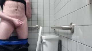I Take A Long Hard Piss In The Toilet And Then Play With My Erection