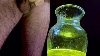 Italian Hunk Strong Yellow Piss In Glass Part 1