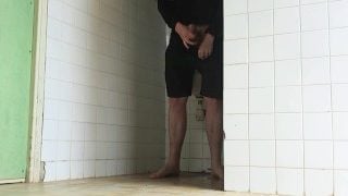 Jerking And Pissing In The Toilet