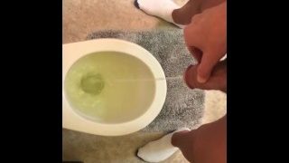 Jock Pissing After Workout