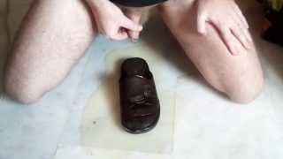 John Is Pissing All Over His Slipper