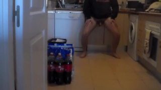 John Is Pissing All Over The Kitchen Floor