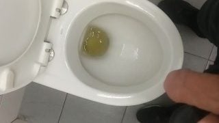 Just A Pissing With Cock Ready To Explode. That’s Really Hard For A Boy