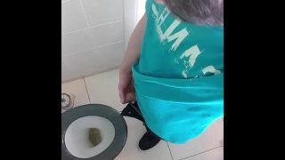 Just Came Home From School And I Had To Pee So Bad, So I Peed All Over The Toilet!