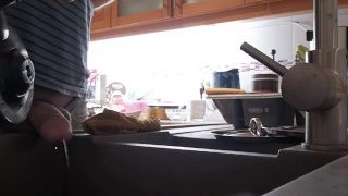 Morning Piss Into The Kitchen Sink
