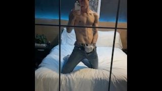 Muscle Teen Jerking Off In Bedroom