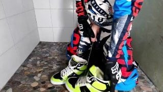 Mx Blond Boy Piss On His Shoes