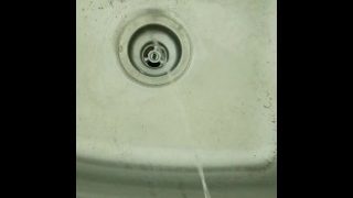 Naughty Piss All Over Public Laundry Room