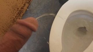 Peeing At Work With Boner