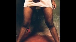 Peeing Desperation In Crowded Public Toilet Lot – Almost Caught