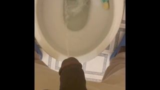 Peeing From My Big Black Cock