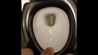 Peeing In The Toilet With Loud Splashy Water Noises