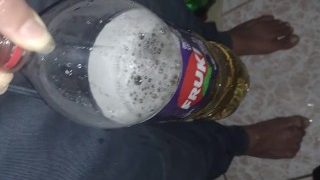 Peeing Inside A Bottle That Need To Be Piss