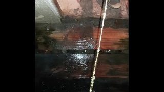 Peeing Off The Steps