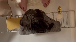 Piss All Over Grey Briefs