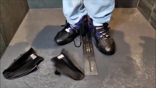 Piss, Destroy And Cum Over Reebok Shaq Attaq