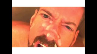 Piss Pig Is Rewarded With A Cum Facial