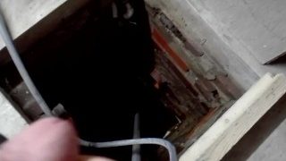 Pissed In The Shaft At Work