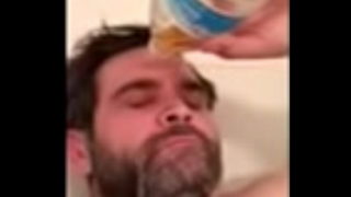 Pissfag Wearing His Own Piss