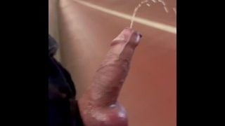 Pissig On Himself In The Tunnel With Hard Dick