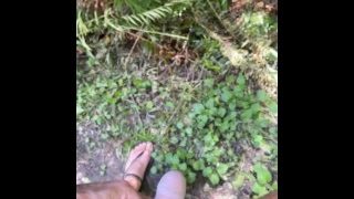 Pissing And Earthing In Nature