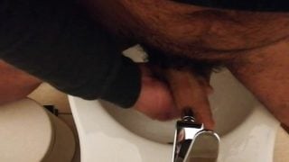 Pissing At Work Public Toilet