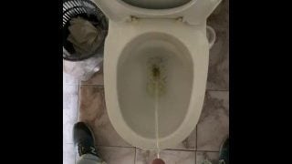 Pissing In A Public Office Toilet As Seen From The Eyes Asmr 4K