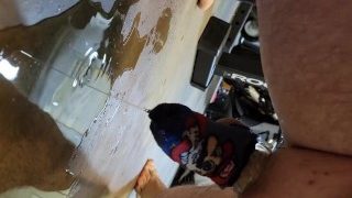 Pissing In Cock Sock Then Rubbing My Dick In Pee