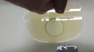 Pissing Into The Sink And Into The Foreskin