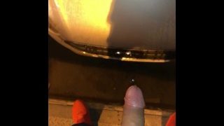 Pissing On A Car with Hardon ** Hot **