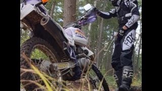 Pissing On Dirt Bike In Full Gear