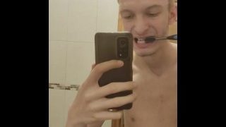 Pissing On My Toothbrush And Brushing Teeth With My Piss