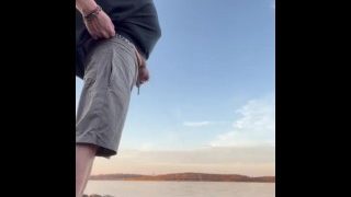 Pissing On The Stlawerence River Bank