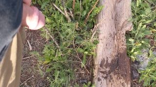 Pissing Outside After Edging For A While