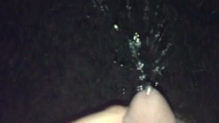 Pissing Outside In Darkness