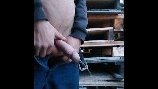 Pissing Outside While On Break At Work