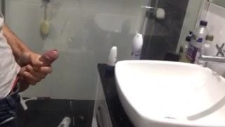 Pissing Rock Hard Into Aussie Sink