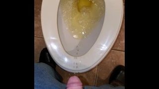 Public Piss With The Toilet Seat Down!!!