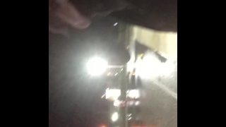Quick Piss Outside At A Public Gas Station