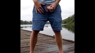 Redbull Piss Outside At The River, On The Dock